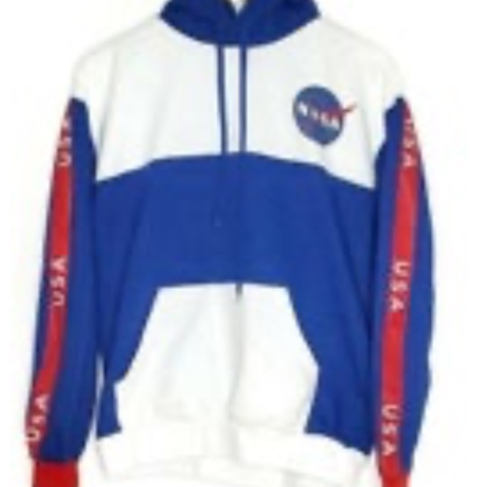 Red White and Blue NASA Hoodie